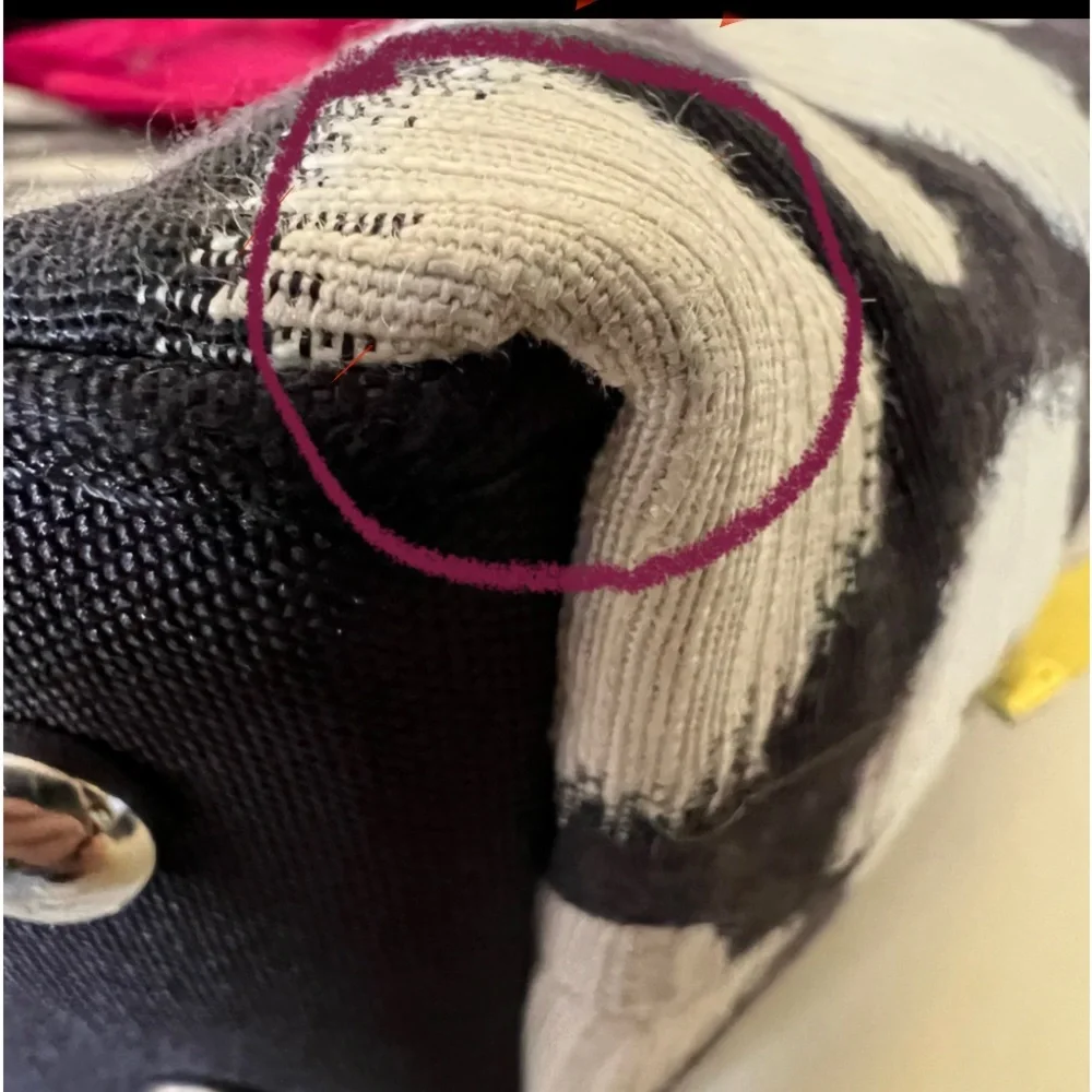 Berkshire Bags Purse Black White Gray Pink Flower Zipper Closure‎ Unique